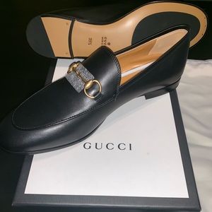 Gucci Jordann Gold Horsebit loafter*